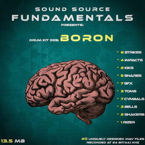 Drum Kit 005: Boron - Sound Source Fundamentals Drum Samples, Drum Kit - Drum Samples, [Shop_name] - soundsourcefundamentals.com