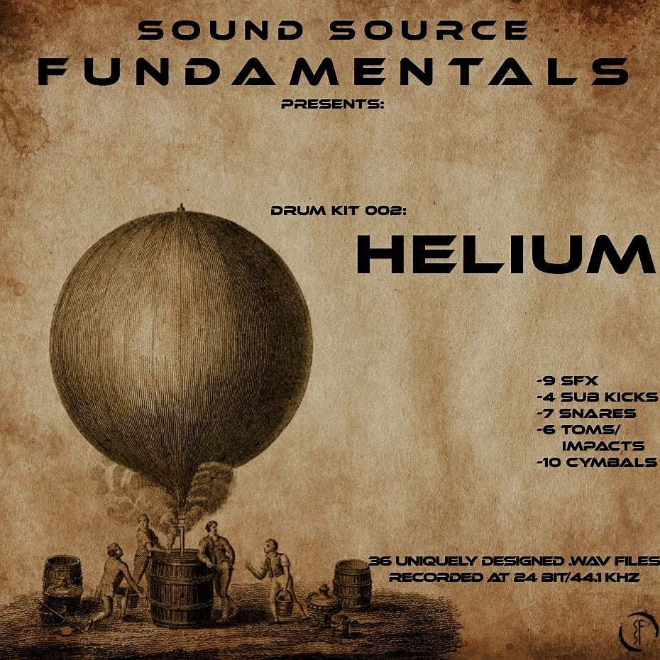 Drum Kit 002: Helium - Sound Source Fundamentals Drum Samples, Drum Kit - Drum Samples, [Shop_name] - soundsourcefundamentals.com